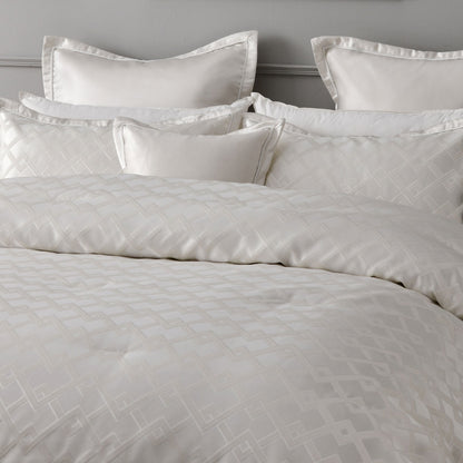 Bianca Firenze Pearl 6 Pcs Jacquard Geometric Comforter Set Queen/King - Image 3