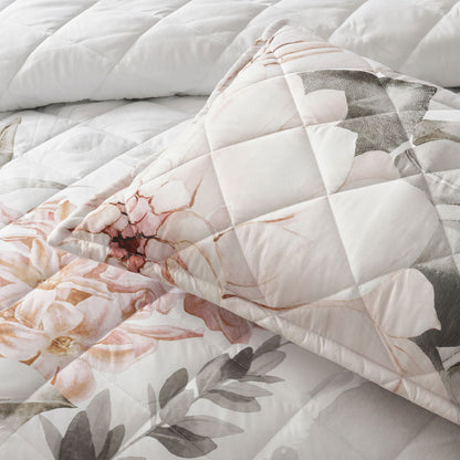 Bianca Giselle White Polyester Printed Floral Coverlet Set Super King - Image 4
