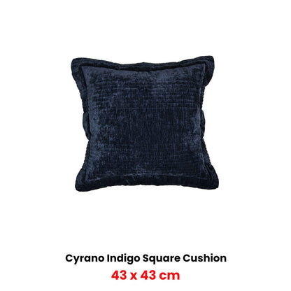Bianca Cyrano Indigo Square Filled Cushion 43 x 43cm - Image 2