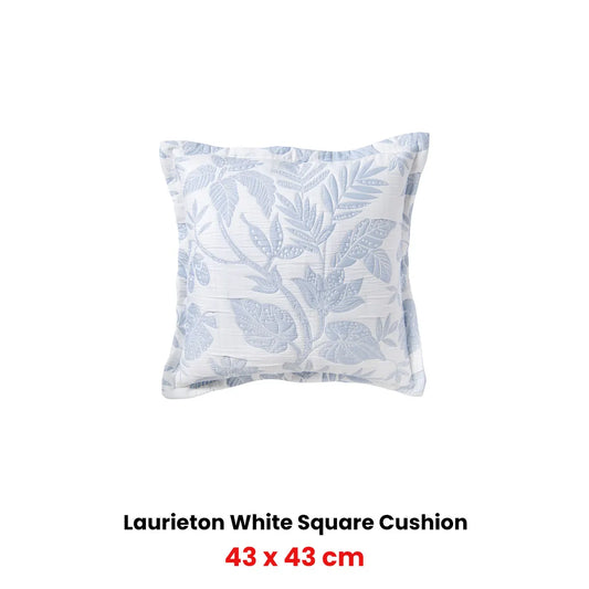 Bianca Laurieton White Coordinate Square Filled Cushion 43 x 43cm - Image 2