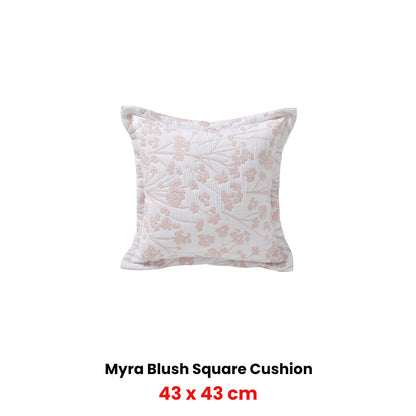 Bianca Myra Blush Coordinate Square Filled Cushion 43 x 43cm - Image 2