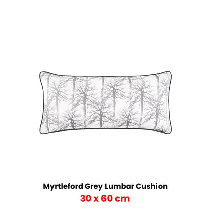 Bianca Myrtleford Grey Lumbar Oblong Filled Cushion 30 x 60cm - Image 2
