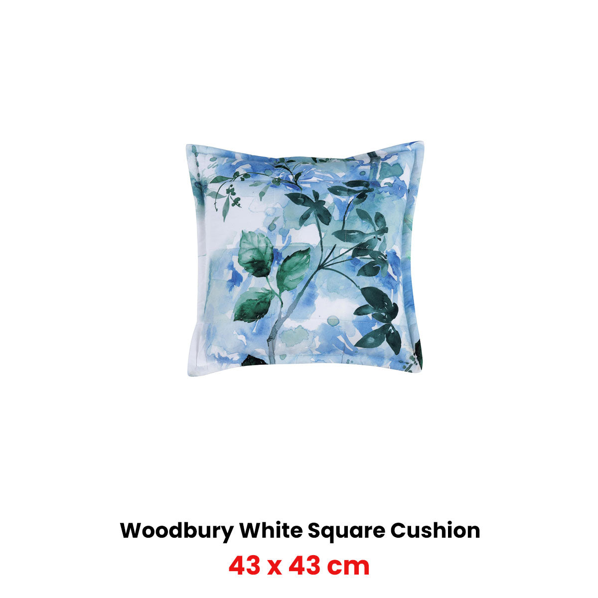 Bianca Woodbury White Coordinate Square Filled Cushion 43 x 43cm - Image 2