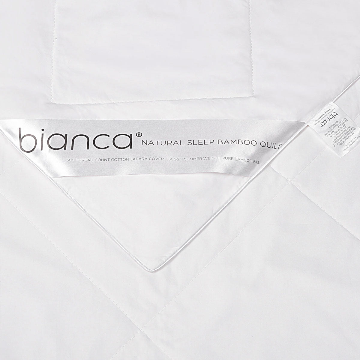 Bianca 250GSM Natural Sleep Bamboo Summer Quilt Double - Image 5