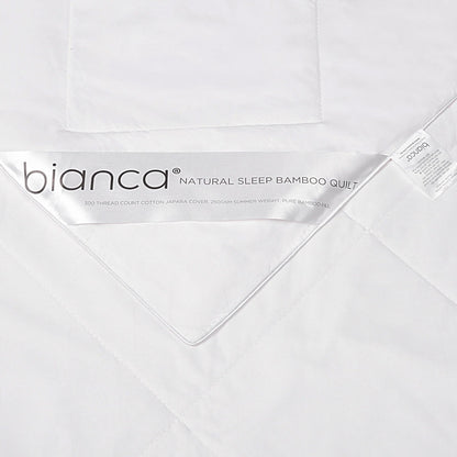 Bianca 250GSM Natural Sleep Bamboo Summer Quilt Queen - Image 5