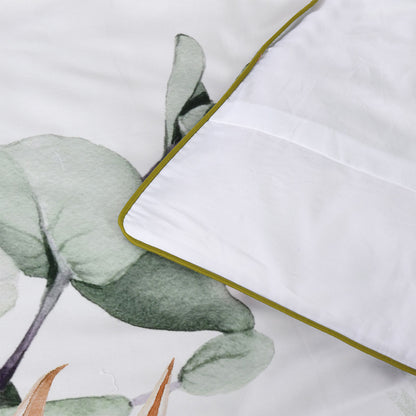 Bianca Helensvale White Floral Cotton Sateen Quilt Cover Set King - Image 5
