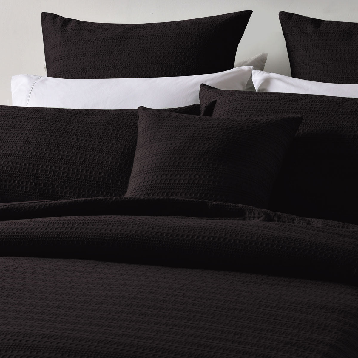 Bianca Kahlani Chocolate Waffle Quilt Cover Set Double - Image 3