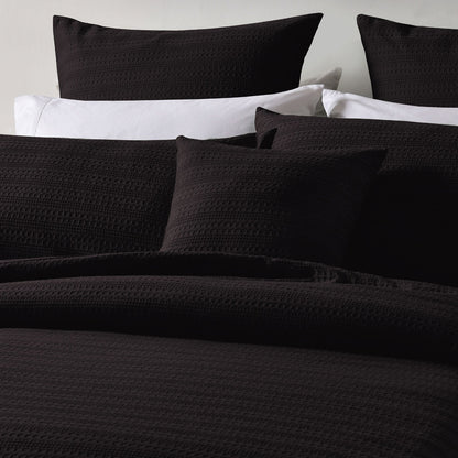 Bianca Kahlani Chocolate Waffle Quilt Cover Set Double - Image 3
