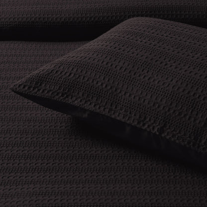 Bianca Kahlani Chocolate Waffle Quilt Cover Set Double - Image 4
