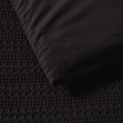 Bianca Kahlani Chocolate Waffle Quilt Cover Set Double - Image 5