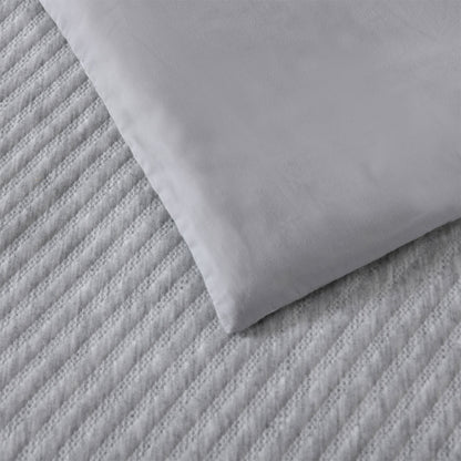 Bianca Pesaro Grey Polyester Cotton Quilt Cover Set King - Image 5