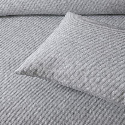 Bianca Pesaro Grey Polyester Cotton Quilt Cover Set Queen - Image 4