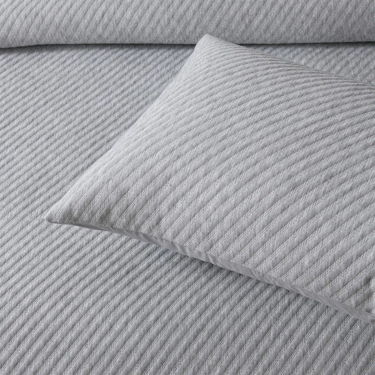 Bianca Pesaro Grey Polyester Cotton Quilt Cover Set Queen - Image 4