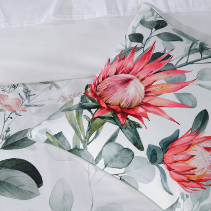 Bianca Wellingrove White Cotton Sateen Quilt Cover Set Double - Image 4