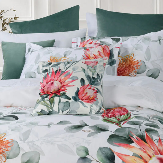 Bianca Wellingrove White Cotton Sateen Quilt Cover Set Queen - Image 3