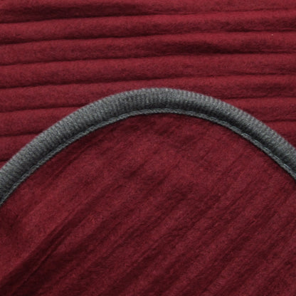 250GSM Ribbed Polar Fleece Throw 100 x 150cm Burgundy - Image 3
