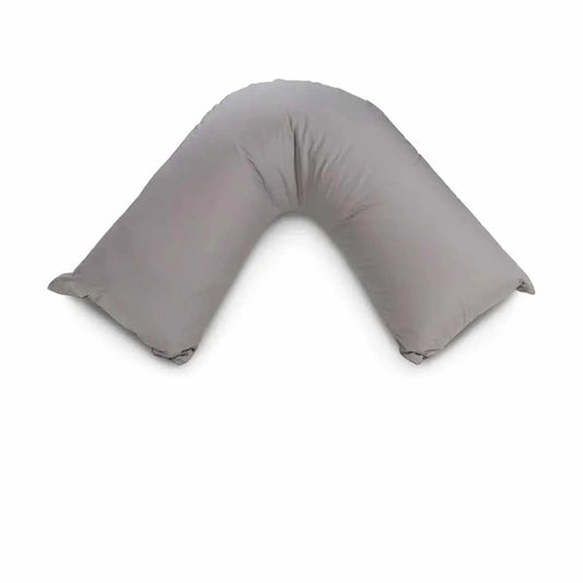 Easyrest Aus Made Medium Support Filled V Shape Pillow 64 x 39 cm Pewter