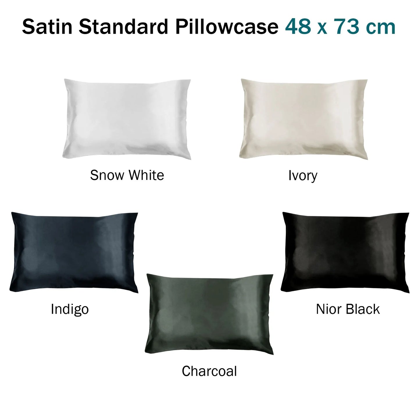 Invitation Satin Standard Pillowcase Ivory - Image 2