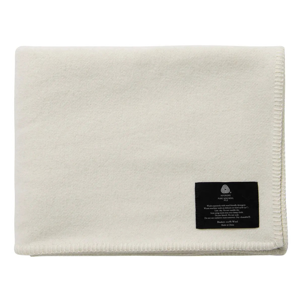 Little Gem Cream Australian Wool Bassinet Blanket 80 x 120 cm - Image 4
