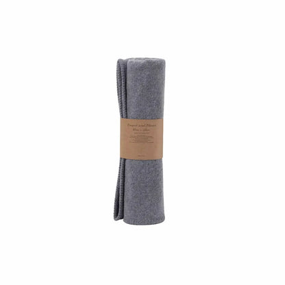 Little Gem Grey Australian Wool Bassinet Blanket 80 x 120 cm