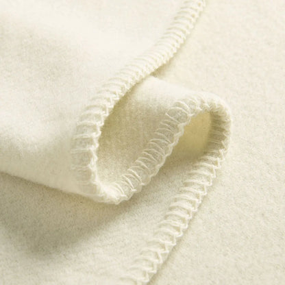 Little Gem Cream Australian Wool Cot Blanket 120 x 160 cm - Image 3
