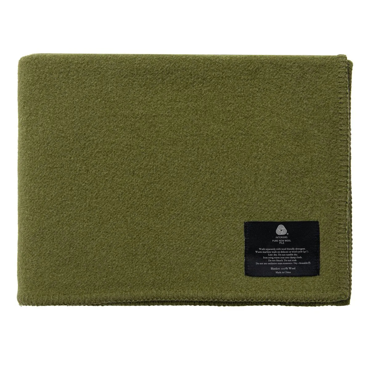 Little Gem Green Australian Wool Cot Blanket 120 x 160 cm - Image 4