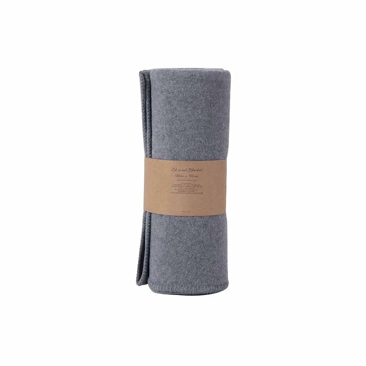 Little Gem Grey Australian Wool Cot Blanket 120 x 160 cm