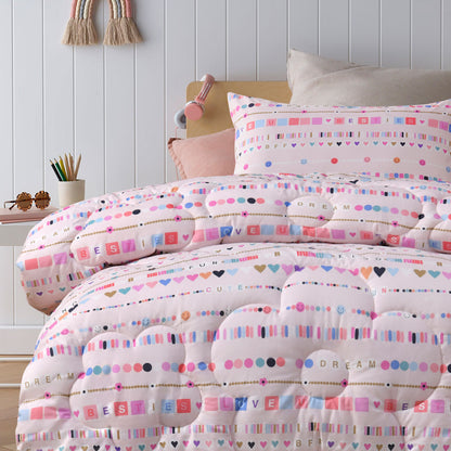 Happy Kids Swifty 2 Piece Washed Cotton Cover Comforter Set Single 160cm x 220cm - Image 3