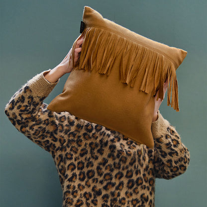 KAAT Amsterdam Frey Brown Square Filled Cushion 40cm x 40cm - Image 4