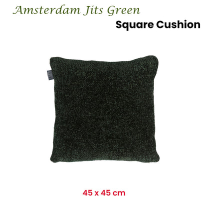 KAAT Amsterdam Jits Green Square Filled Cushion 45cm x 45cm - Image 2
