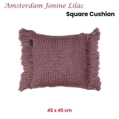 KAAT Amsterdam Jonine Lilac Square Filled Cushion 45cm x 45cm - Image 2