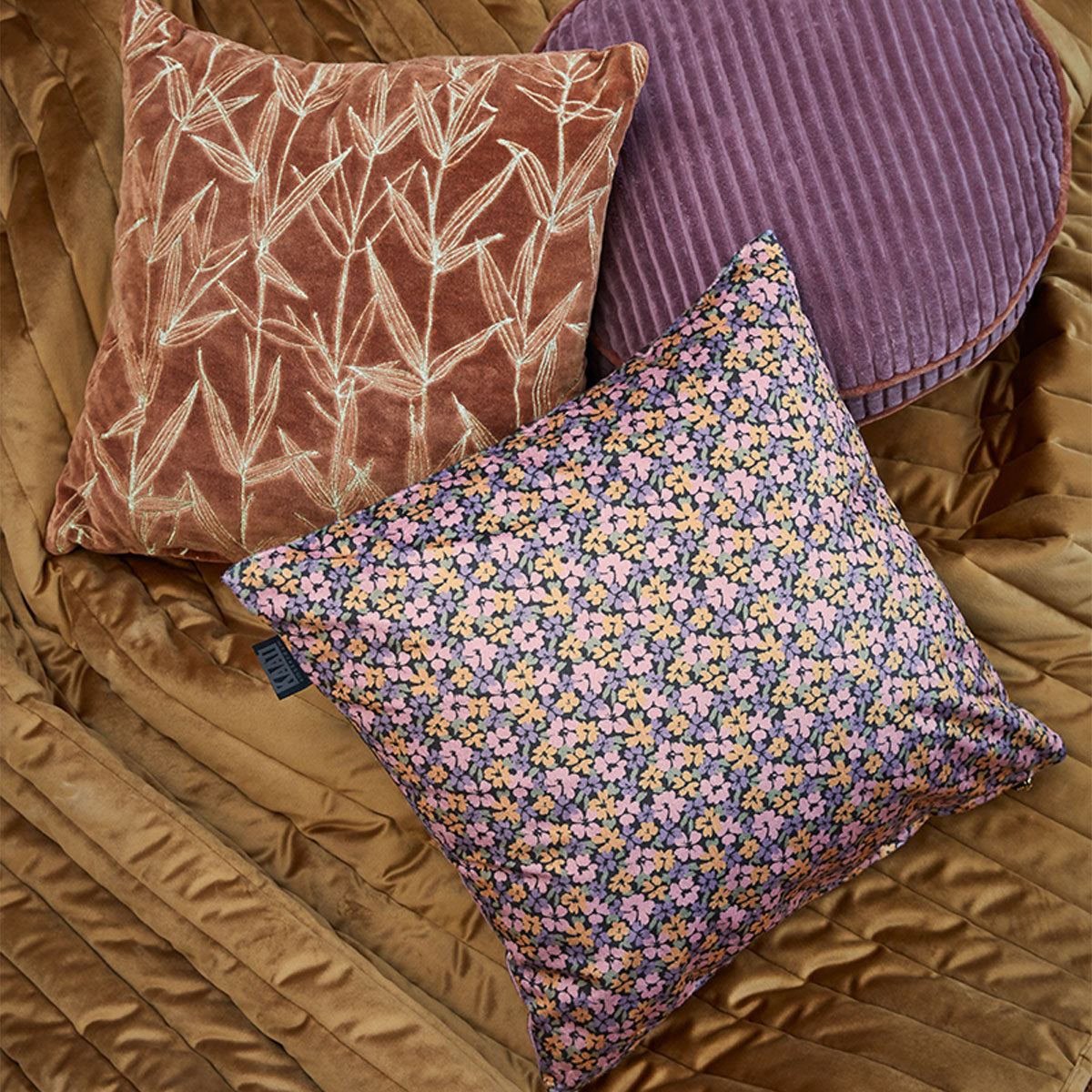 KAAT Amsterdam Liya Multi Floral Square Filled Cushion 43cm x 43cm - Image 5
