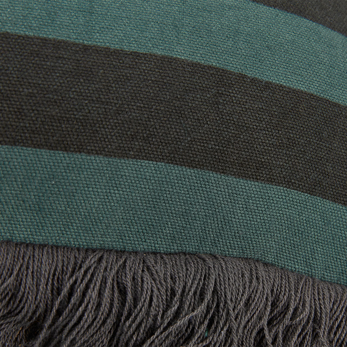 KAAT Amsterdam Viggo Green Stripe Square Filled Cushion 45cm x 45cm - Image 3
