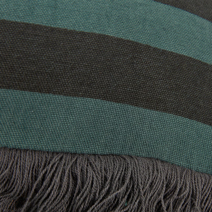 KAAT Amsterdam Viggo Green Stripe Square Filled Cushion 45cm x 45cm - Image 3
