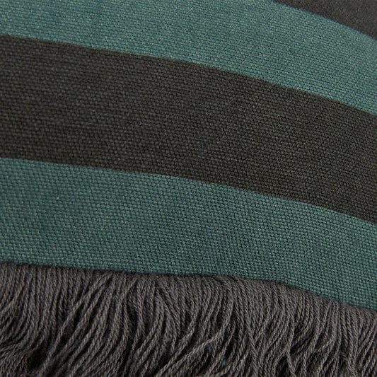 KAAT Amsterdam Viggo Green Stripe Square Filled Cushion 45cm x 45cm - Image 3