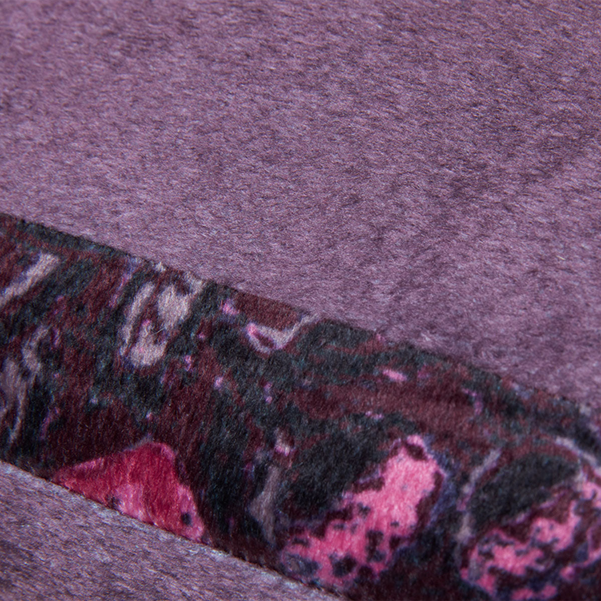 KAAT Amsterdam Boline Aubergine Velvet Oblong Filled Cushion 40cm x 60cm - Image 3