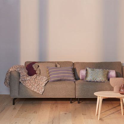 KAAT Amsterdam Jelke Mauve Stripes Oblong Filled Cushion 40cm x 60cm - Image 5