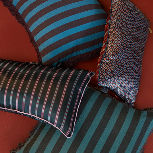 KAAT Amsterdam Meja Green Reversible Oblong Filled Cushion 30cm x 50cm - Image 5