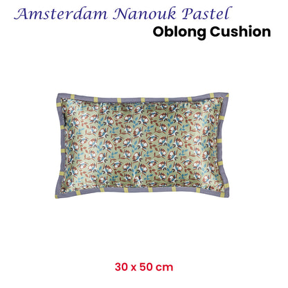 KAAT Amsterdam Nanouk Pastel Floral Oblong Filled Cushion 30cm x 50cm - Image 2