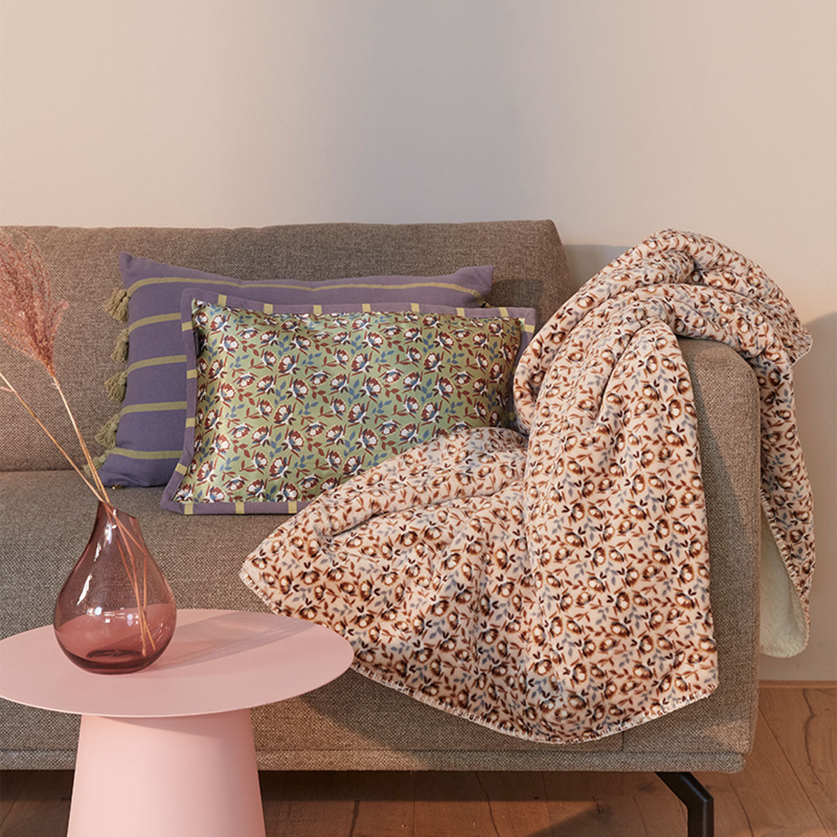 KAAT Amsterdam Nanouk Pastel Floral Oblong Filled Cushion 30cm x 50cm - Image 4
