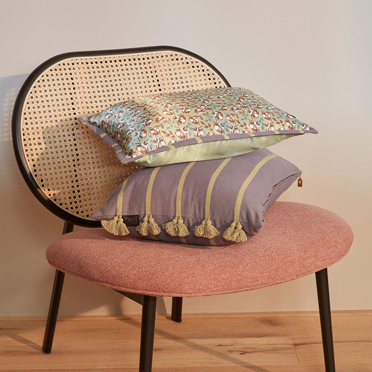 KAAT Amsterdam Nanouk Pastel Floral Oblong Filled Cushion 30cm x 50cm - Image 5