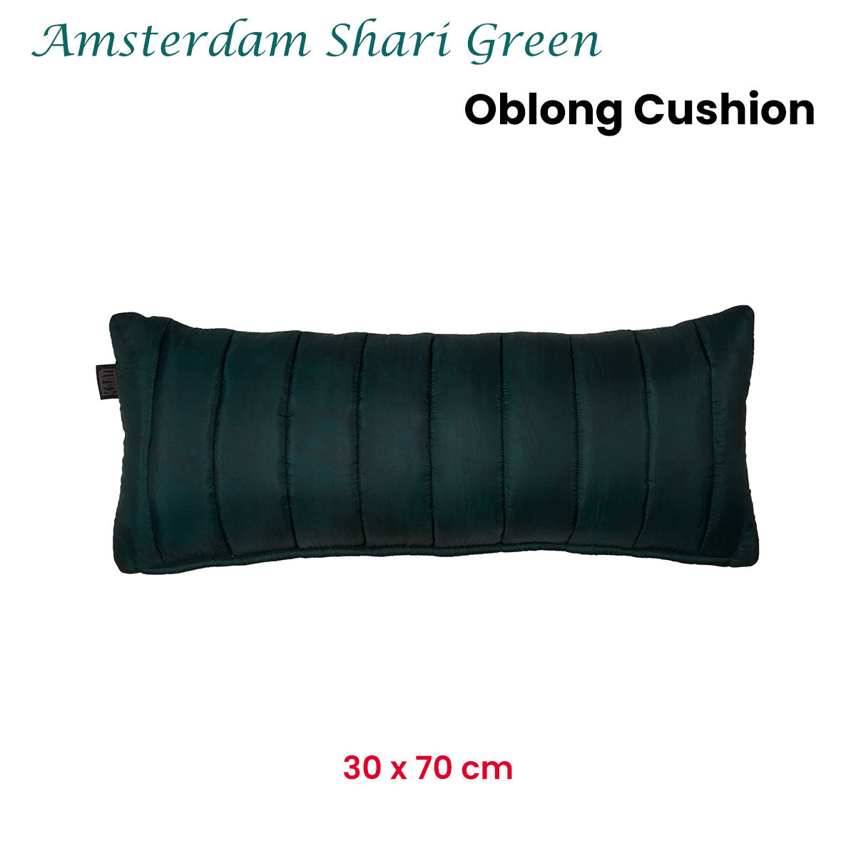 KAAT Amsterdam Shari Green Oblong Filled Cushion 30cm x 70cm - Image 2