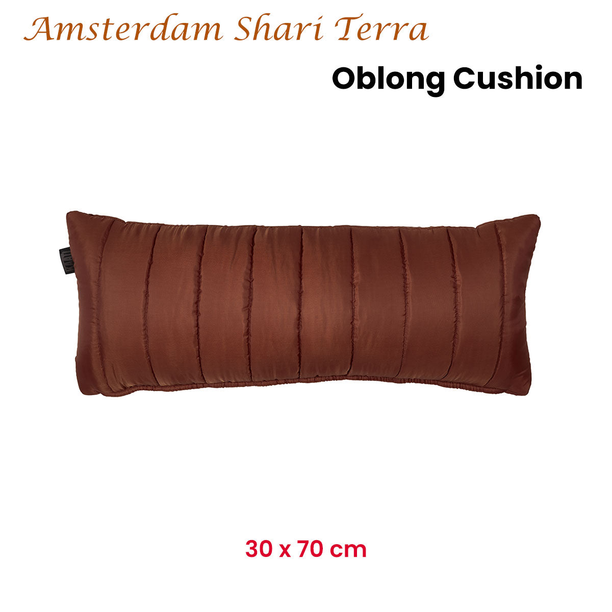 KAAT Amsterdam Shari Terra Oblong Filled Cushion 30cm x 70cm - Image 2