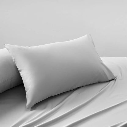 Accessorize Grey 400TC Bamboo Cotton Pair of Standard Pillowcases 48 x 73 + 15cm - Image 2
