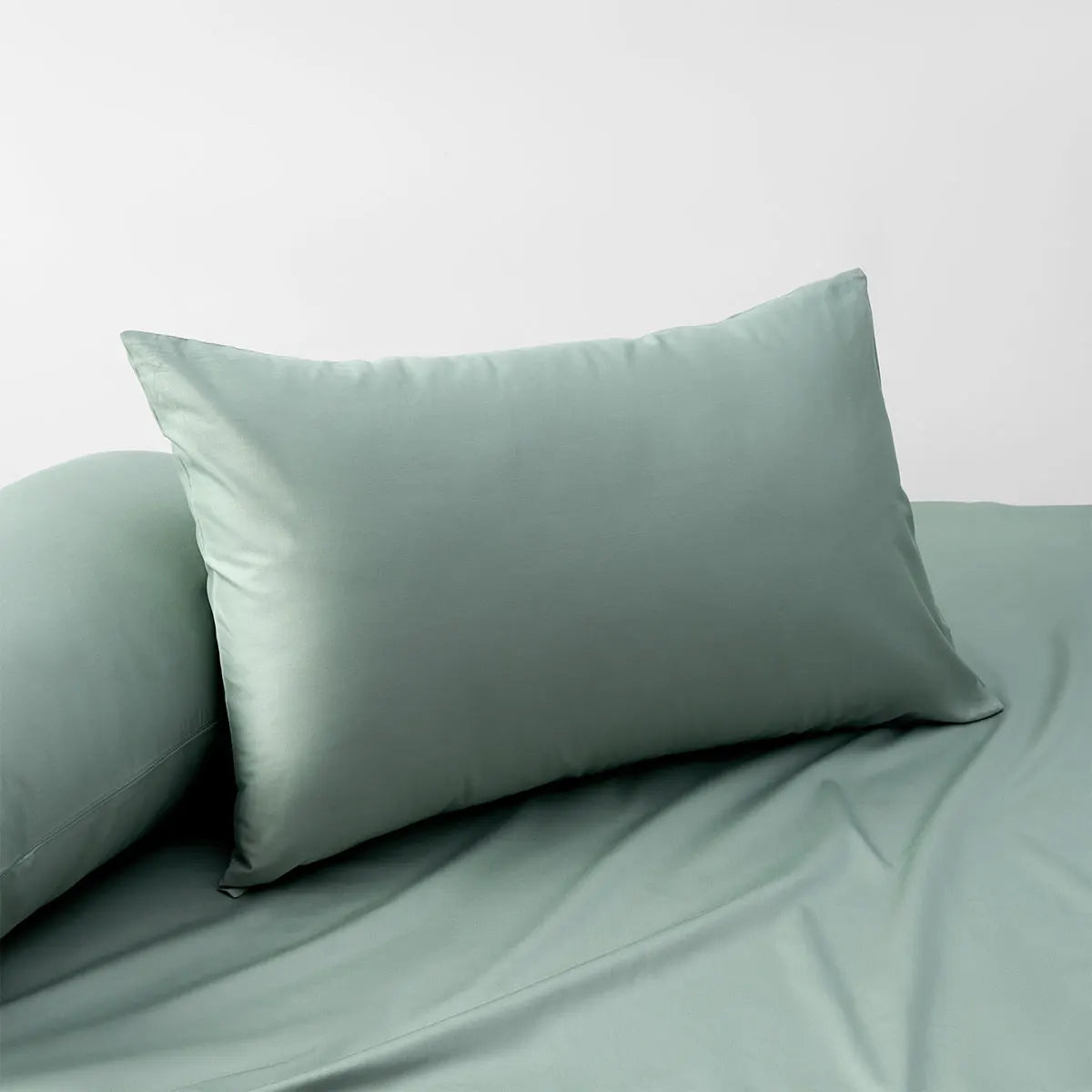 Accessorize Sage 400TC Bamboo Cotton Pair of Standard Pillowcases 48 x 73 + 15cm - Image 2