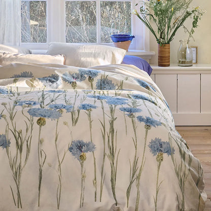 Bedding House Cornflower Sand 100% Cotton Percale Quilt Cover Set Queen - Image 3