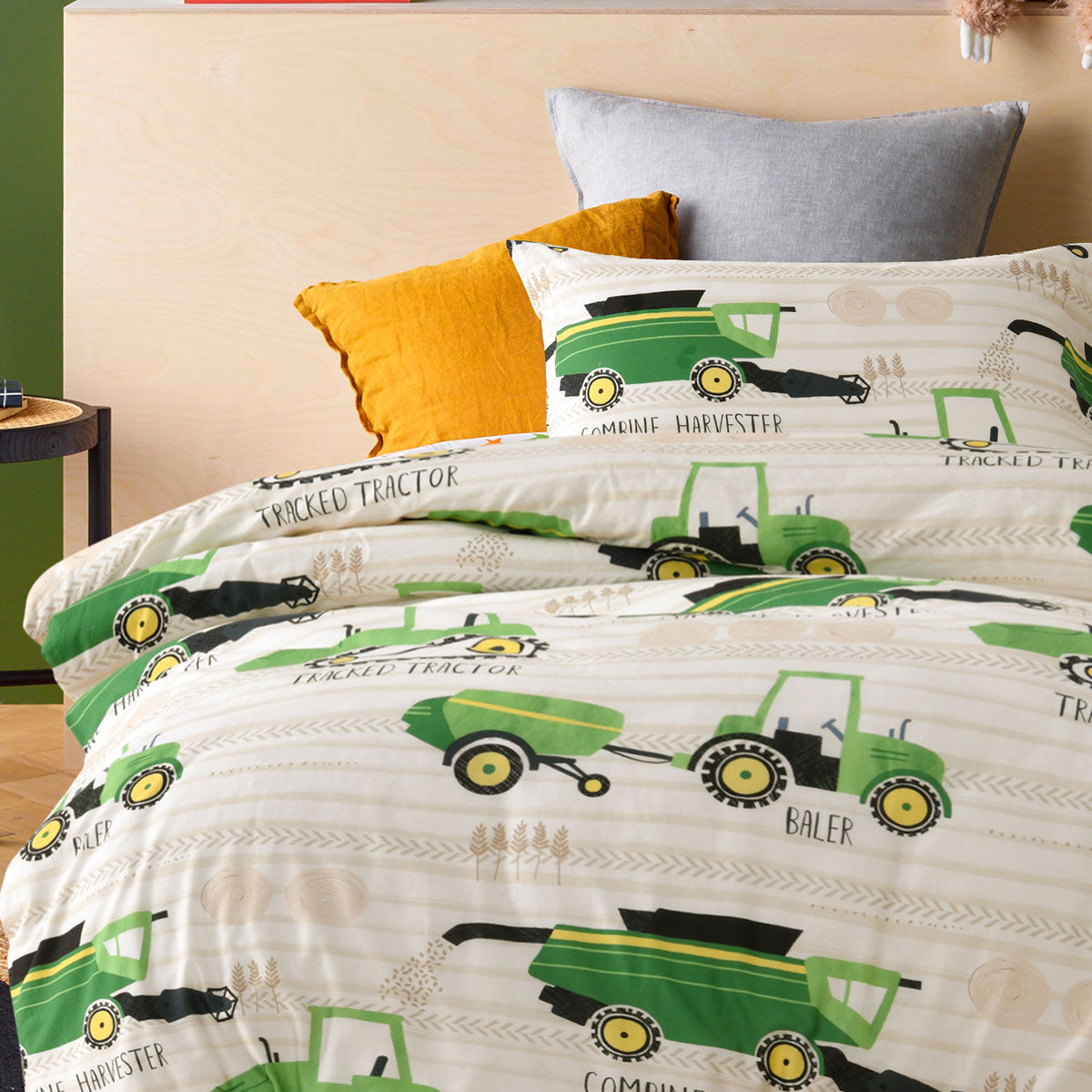 Happy Kids Country Harvest Washed Quilt Cover Set Single - Image 3