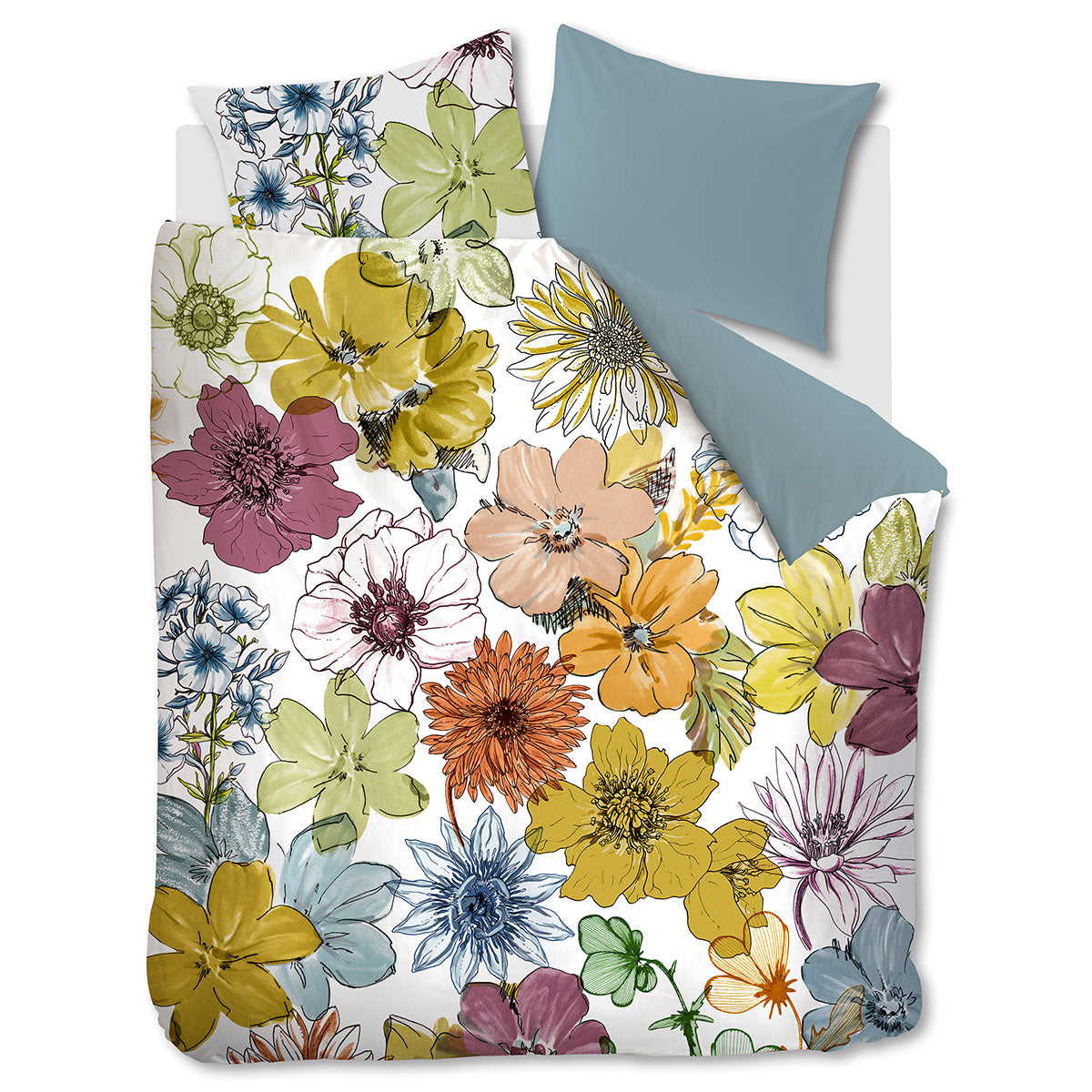 Bedding House Lotti Multi Cotton Floral Quilt Cover Set King - Image 5