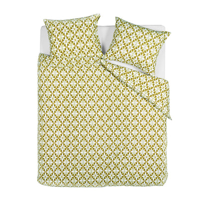 Bedding House Mae Green Seersucker Cotton Quilt Cover Set Queen - Image 5
