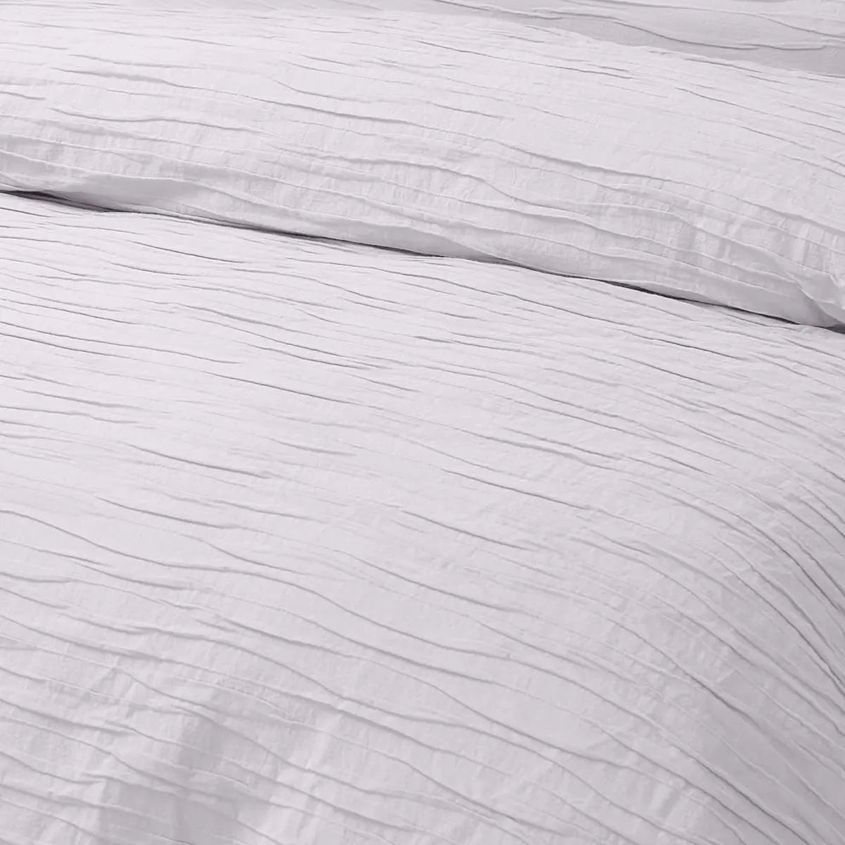 Vintage Design Homewares Malvern White Cotton Quilt Cover Set Queen - Image 2